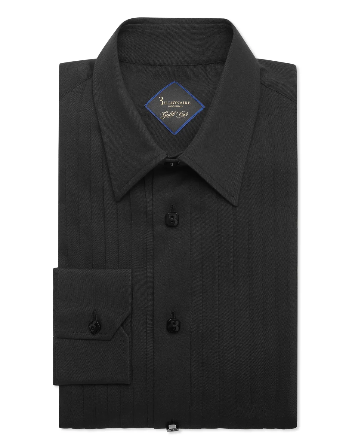Shirt Gold Cut LS Silk, цвет: Черный