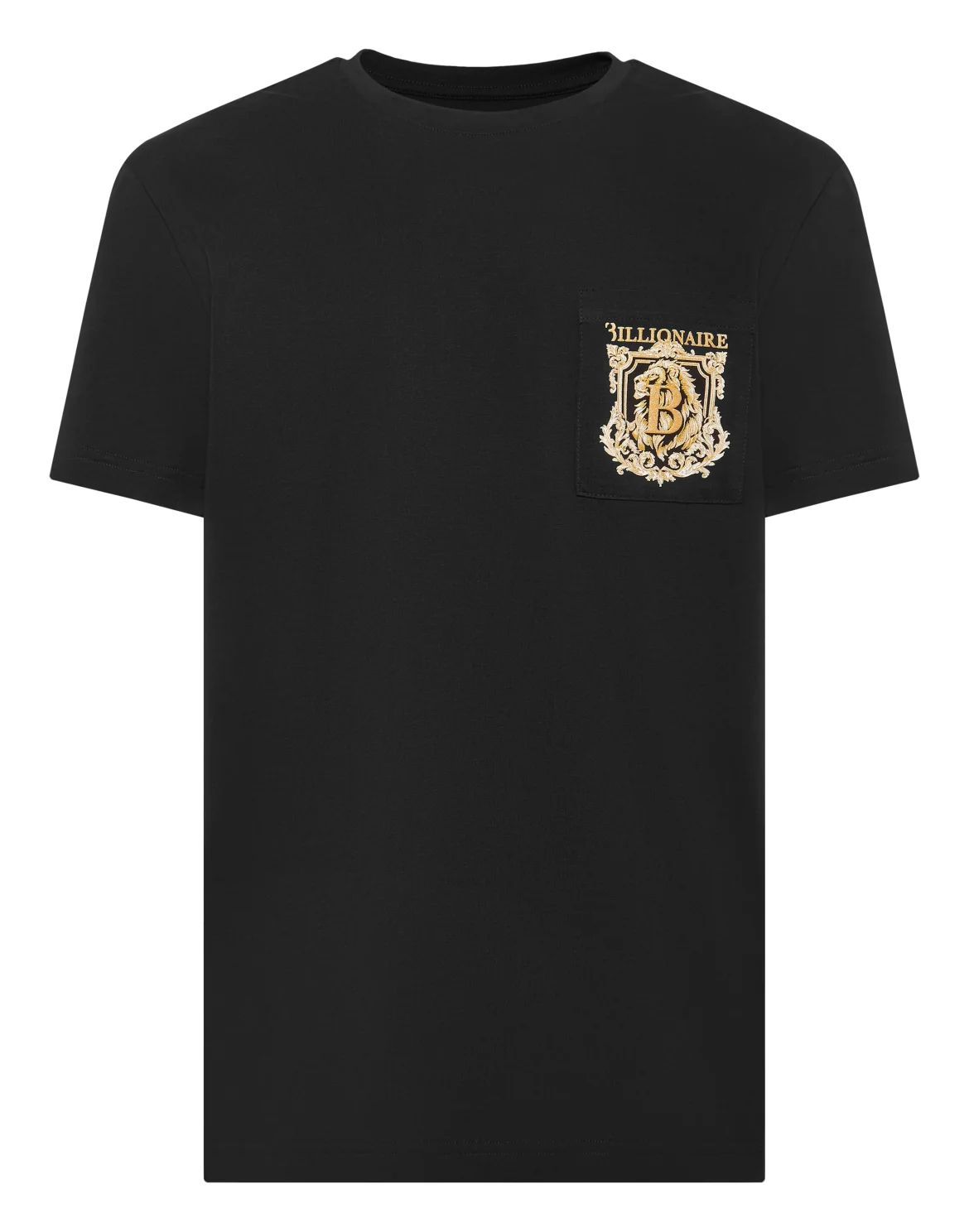 T-Shirt Round Neck SS Pocket Lion, цвет: Черный