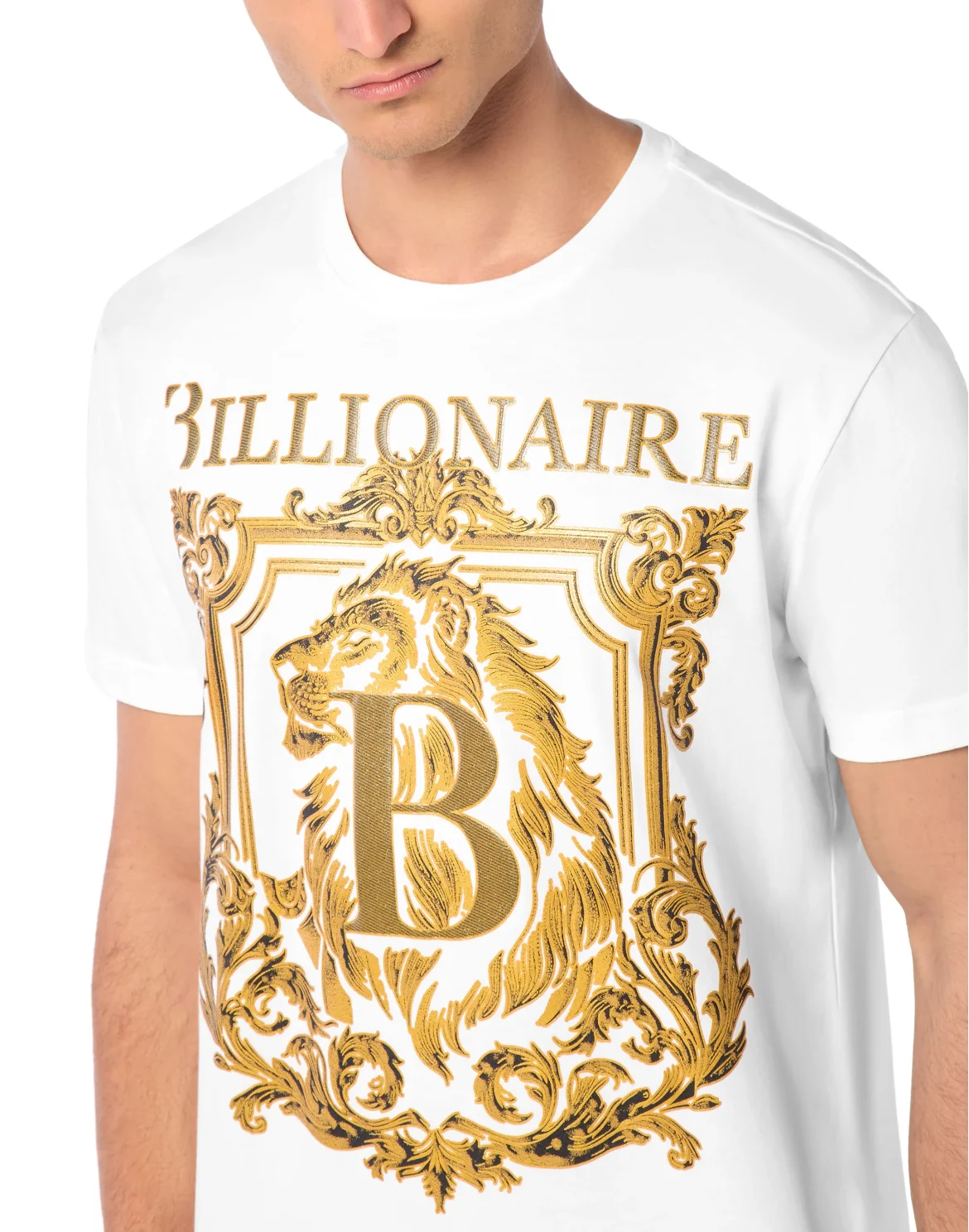 T-Shirt Round Neck SS Lion B Frame, цвет: Белый