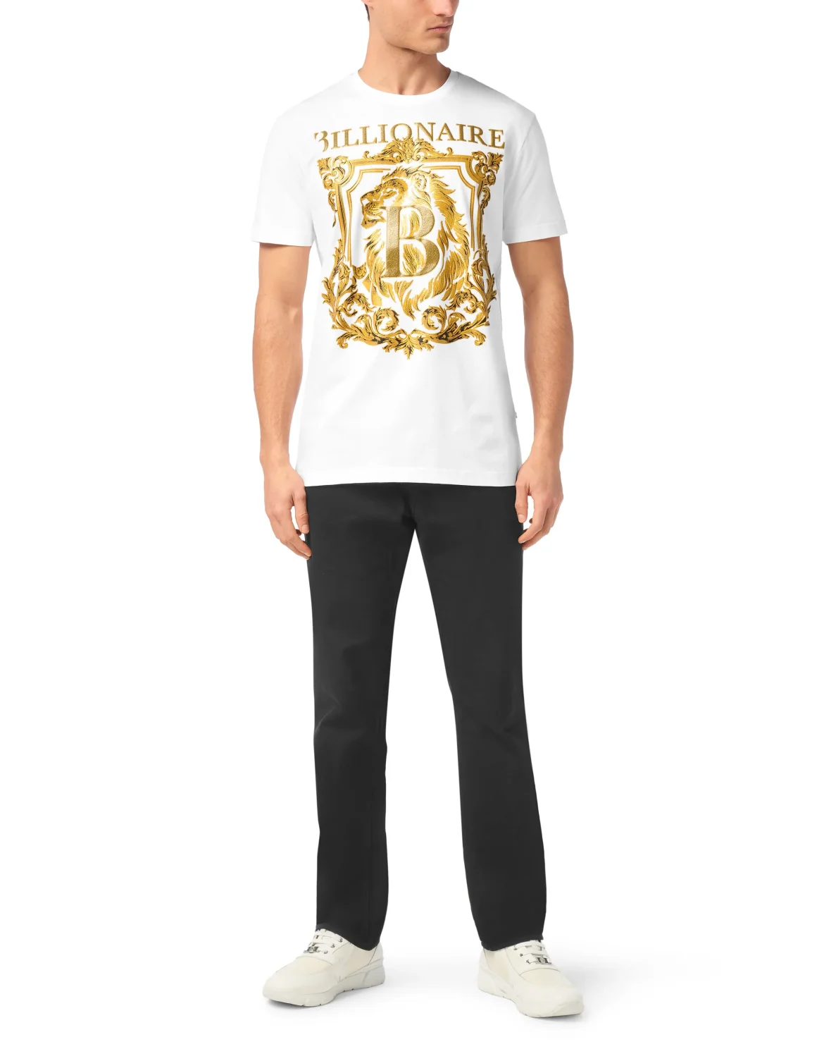 T-Shirt Round Neck SS Lion B Frame, цвет: Белый