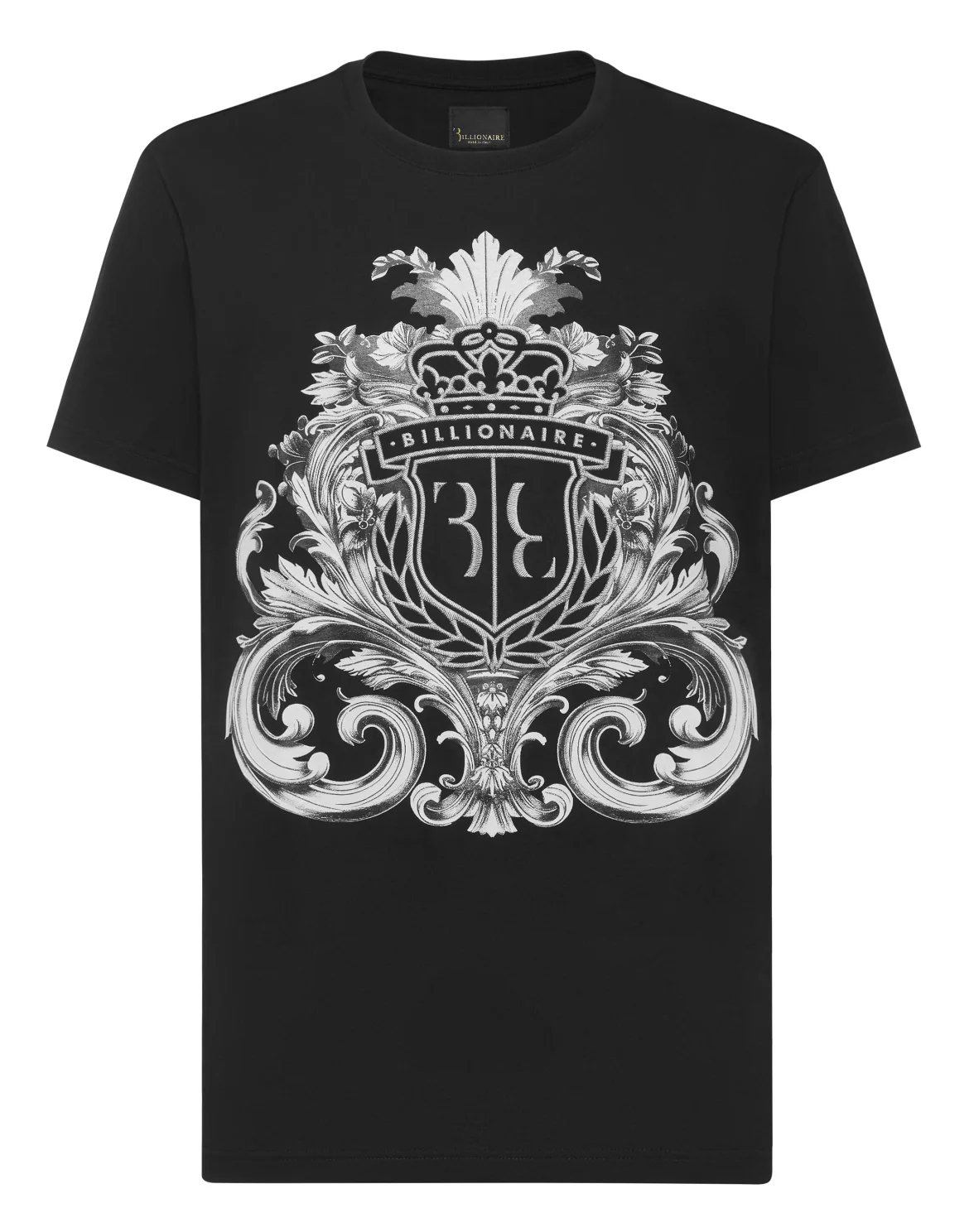 T-Shirt Round Neck SS Crest Baroque, цвет: Черный