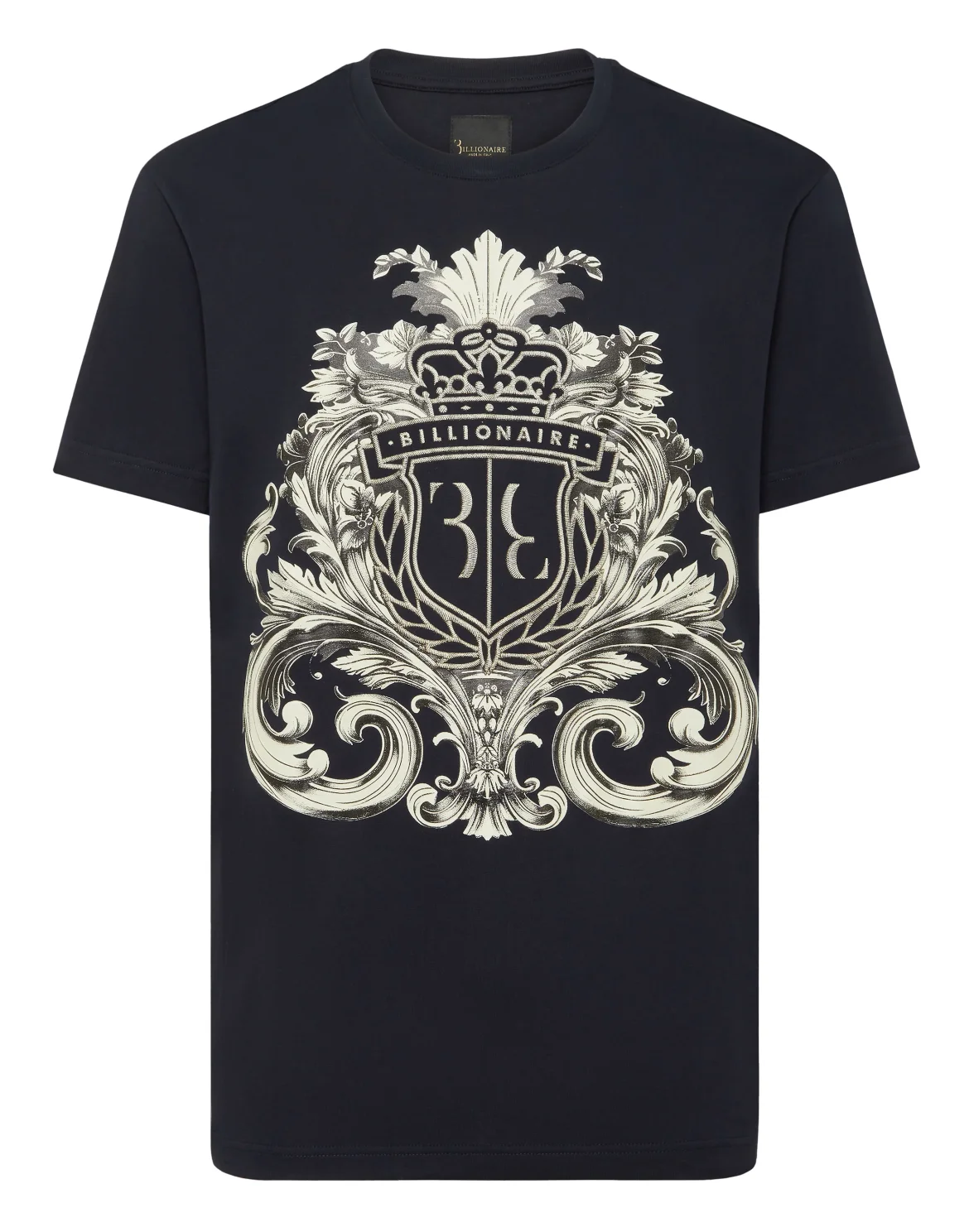 T-Shirt Round Neck SS Crest Baroque, цвет: Синий