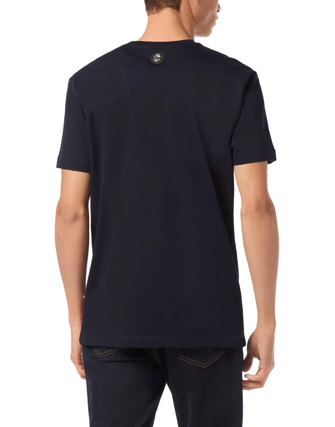 T-Shirt Round Neck SS Crest Baroque, цвет: Синий