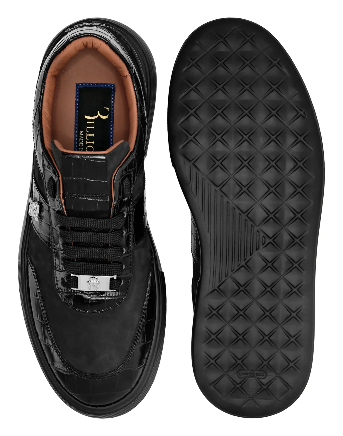 Low Top Sneakers Nubuck, цвет: Черный