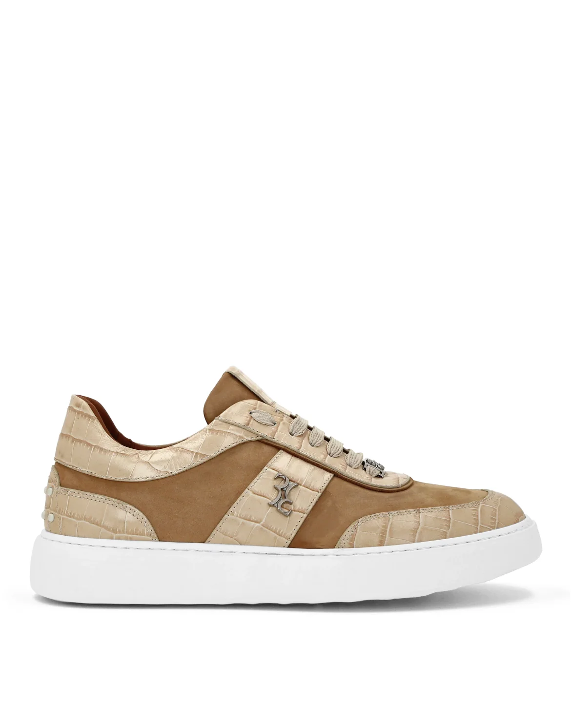 Low Top Sneakers Nubuck, цвет: Бежевый