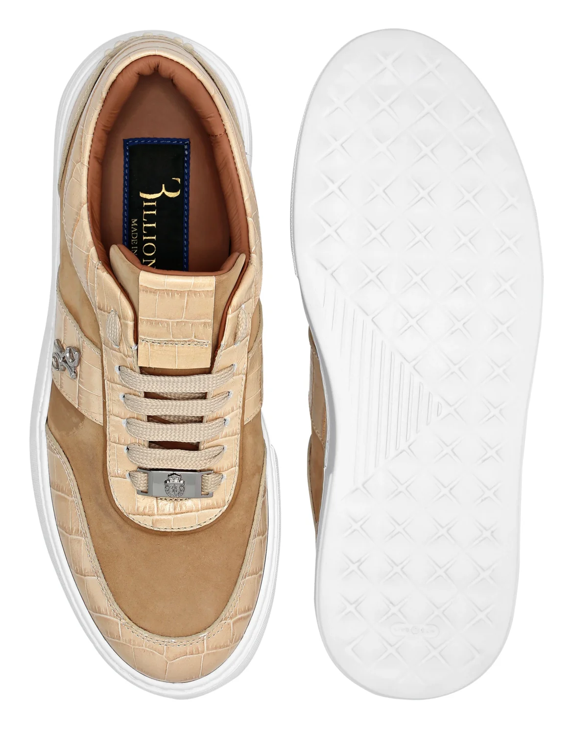 Low Top Sneakers Nubuck, цвет: Бежевый