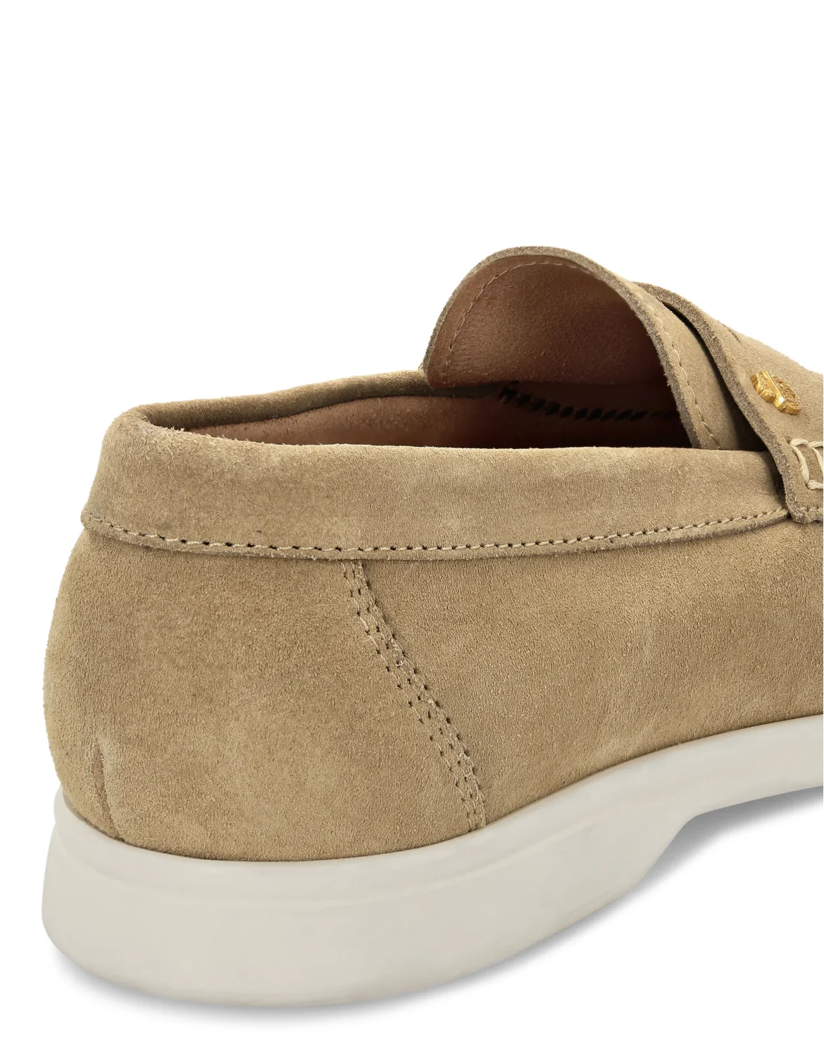 Suade Loafers Rovesciato, цвет: Бежевый