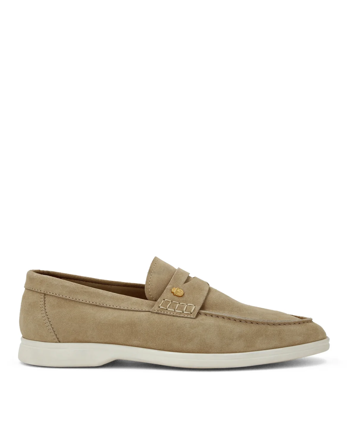 Suade Loafers Rovesciato, цвет: Бежевый