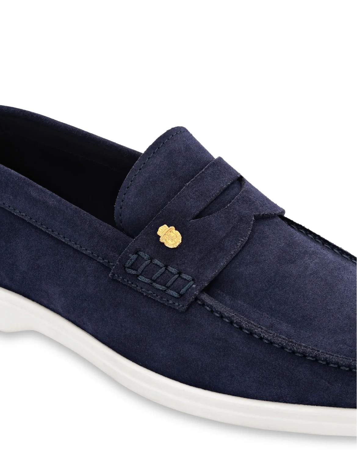Suade Loafers Rovesciato, цвет: Синий