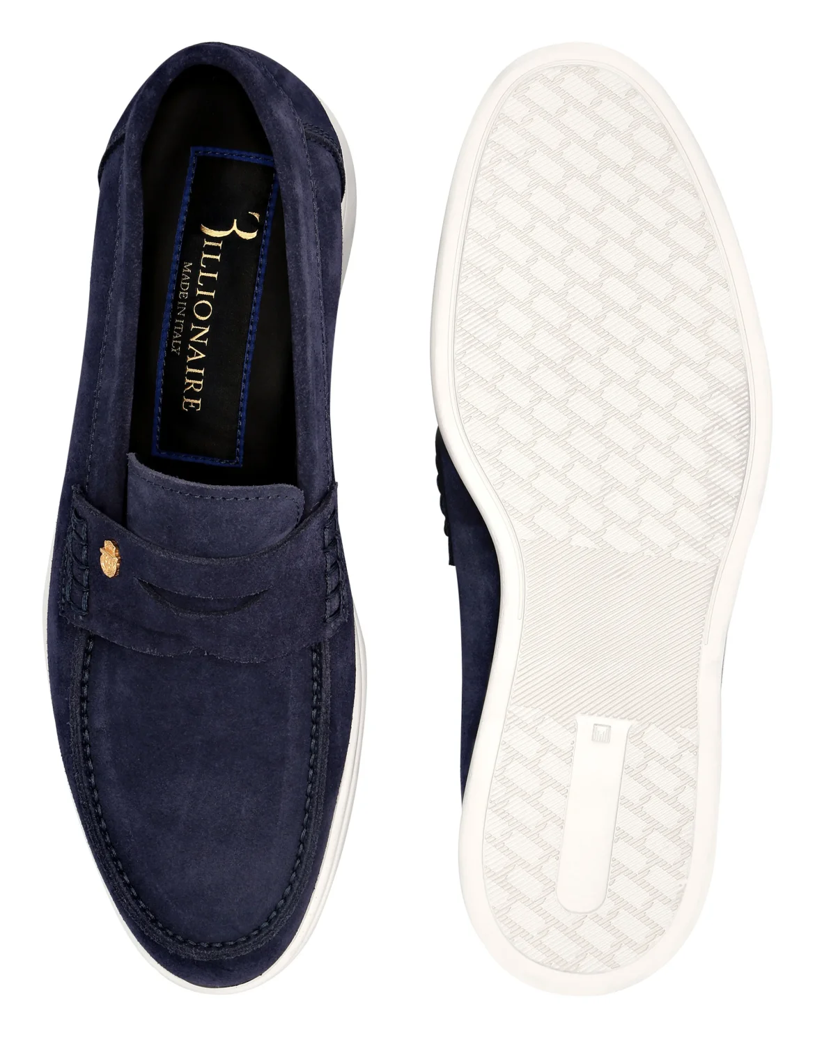 Suade Loafers Rovesciato, цвет: Синий