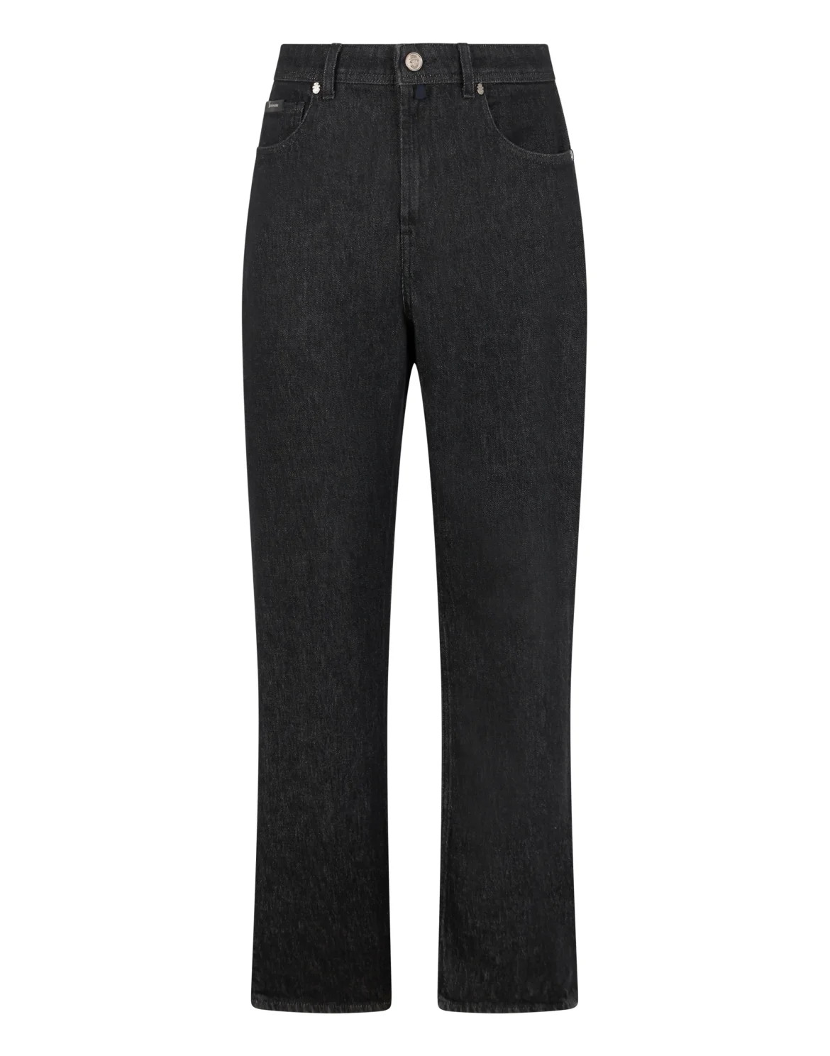 Straight Cut Jeans BB Monogram, цвет: Черный