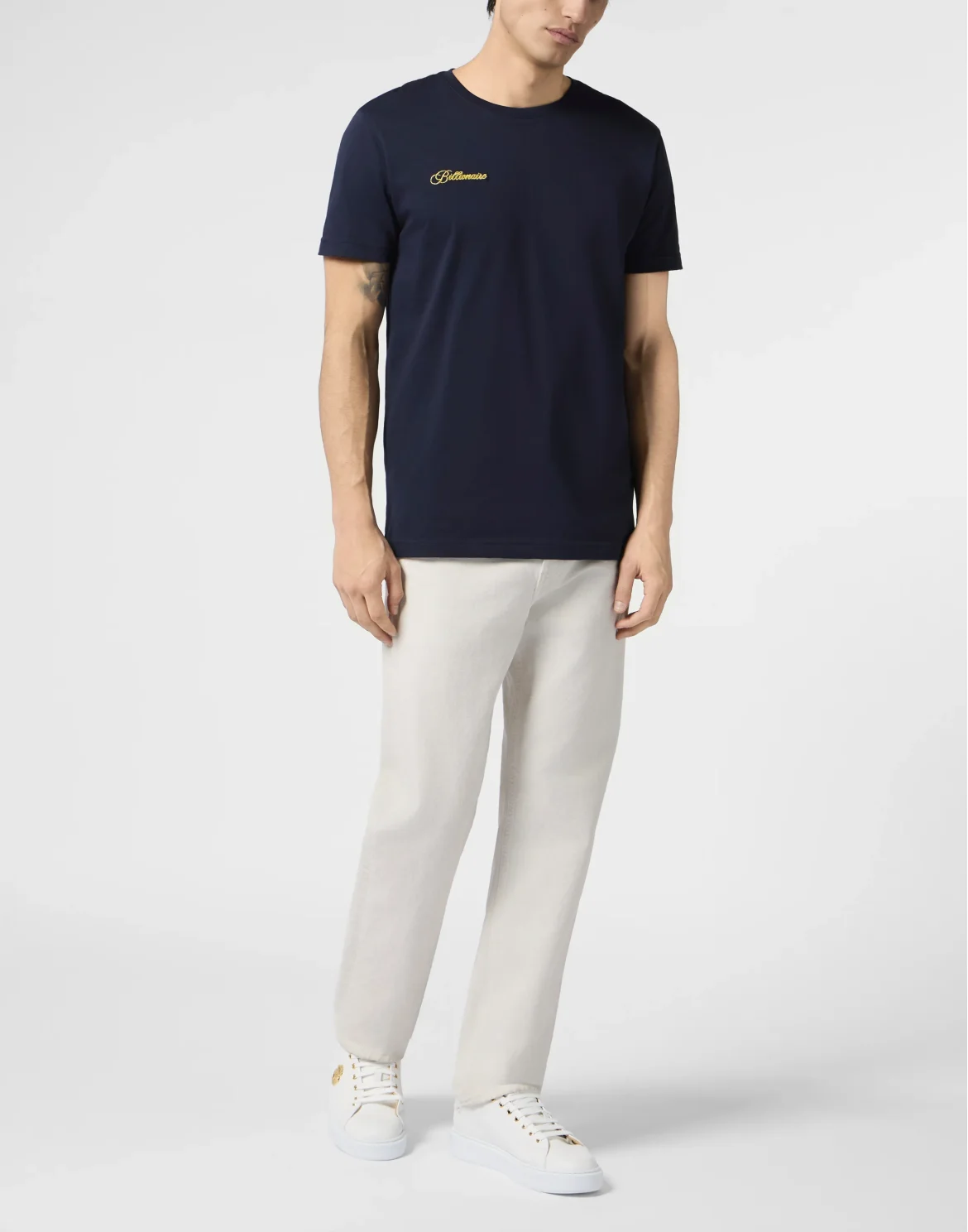 Straight Cut Jeans BB Monogram, цвет: Бежевый