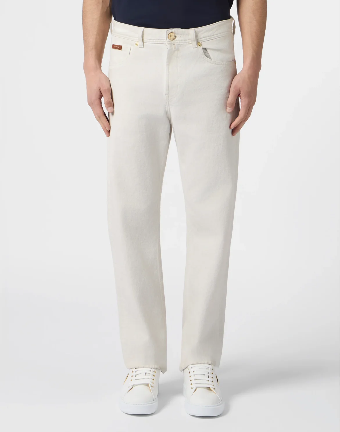 Straight Cut Jeans BB Monogram, цвет: Бежевый