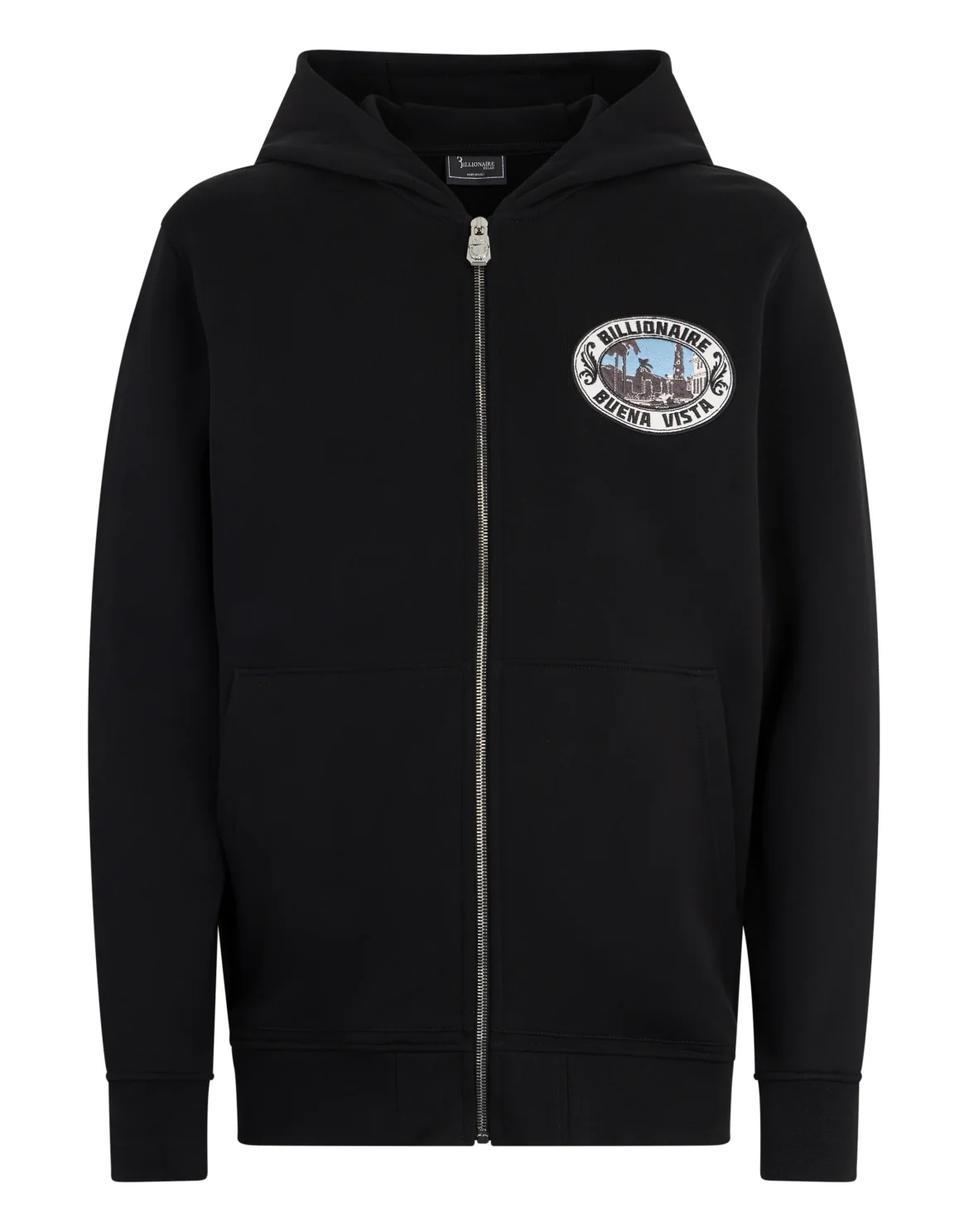 Zip Jacket with Embroidered Patch, цвет: Черный