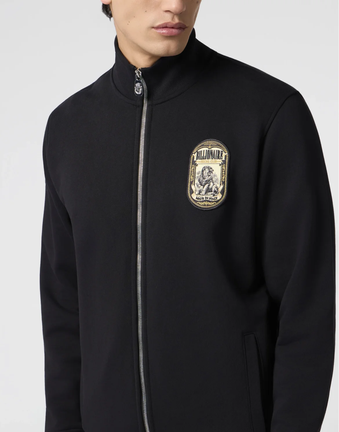Tracksuit Jacket Lion Patch, цвет: Черный