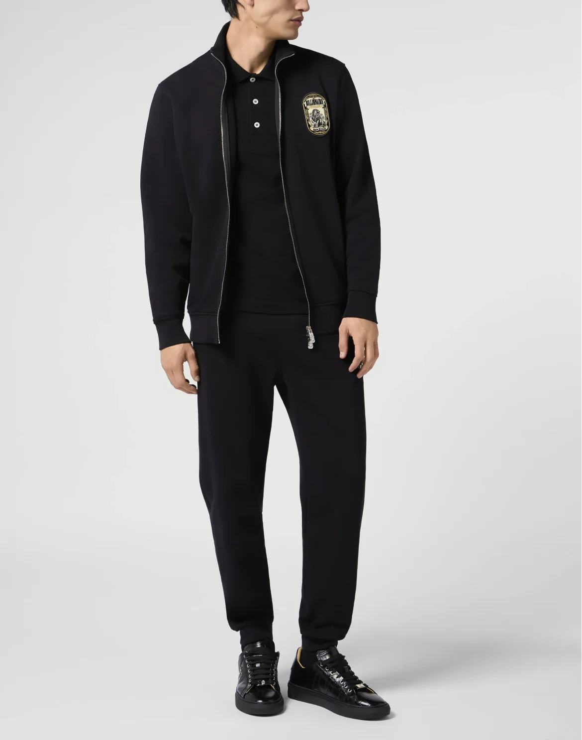 Tracksuit Jacket Lion Patch, цвет: Черный