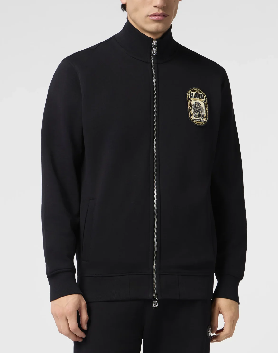 Tracksuit Jacket Lion Patch, цвет: Черный