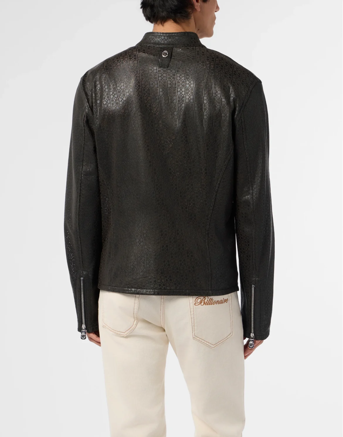 Perforated Moto Jacket BB, цвет: Черный
