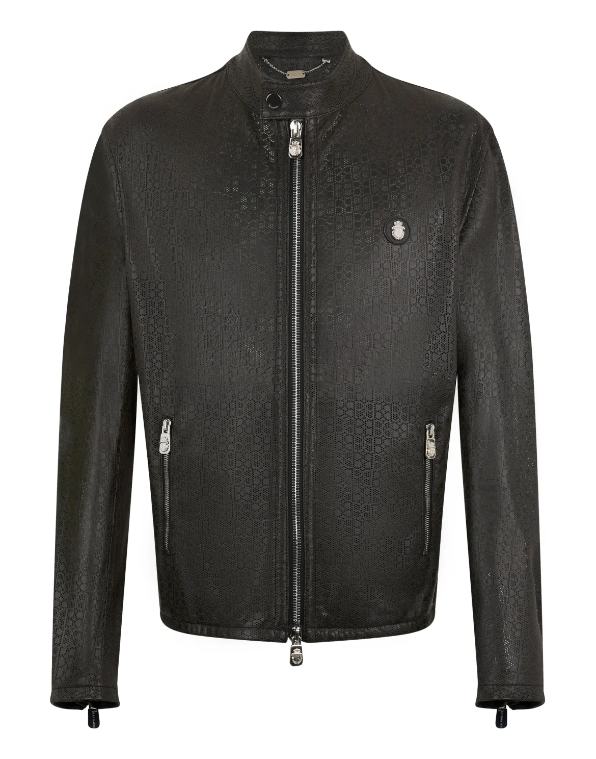 Perforated Moto Jacket BB, цвет: Черный
