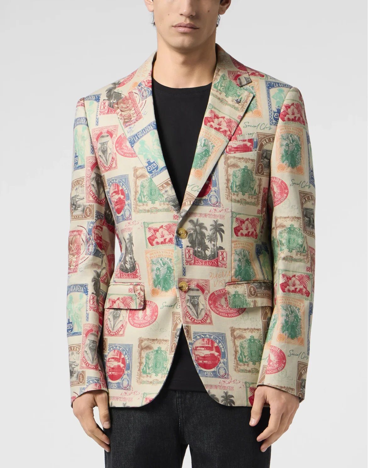 Printed Linen Blazer Gigolo Fit, цвет: Мультиколор