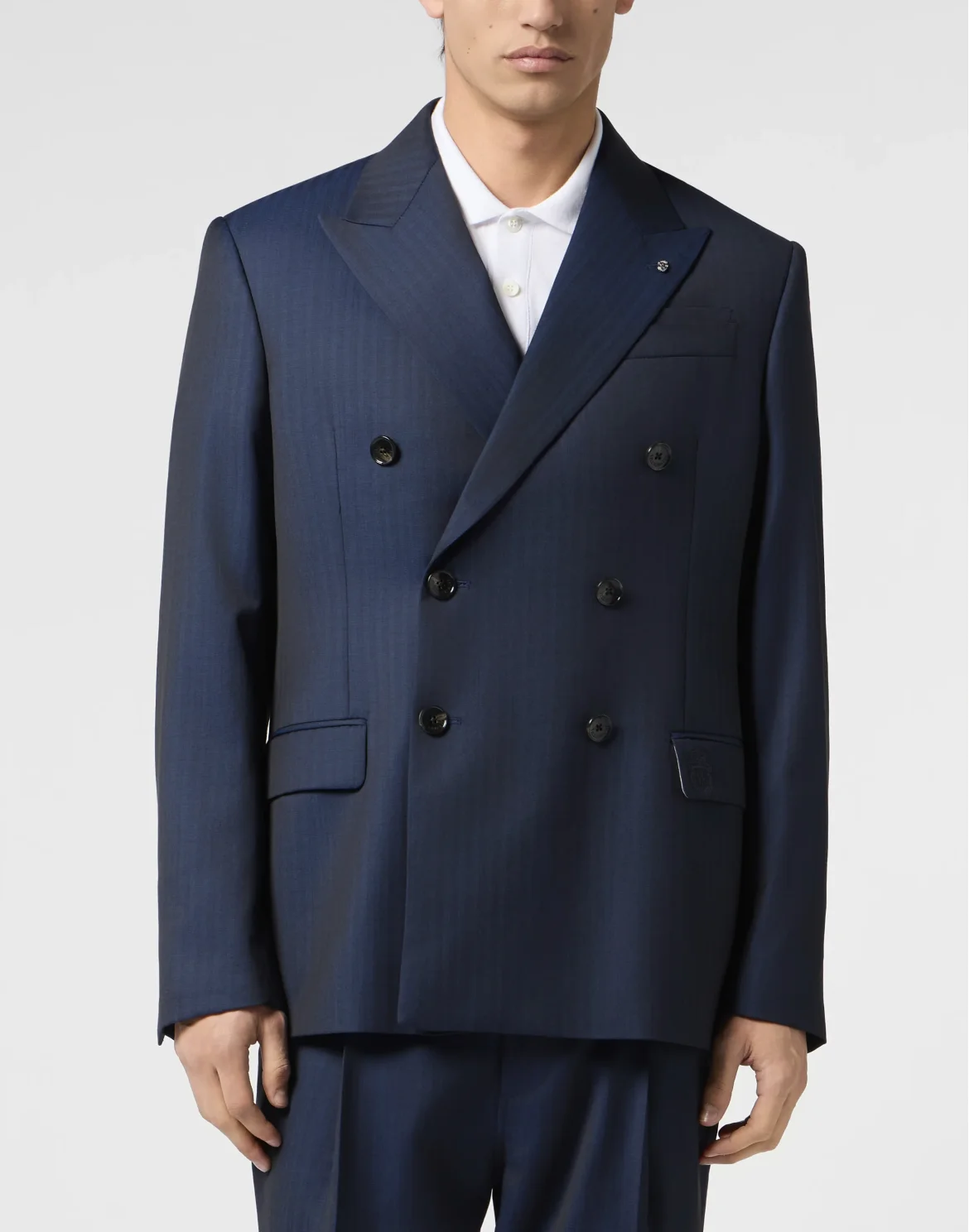 Double-Breasted Blazer Dandy Fit, цвет: Синий