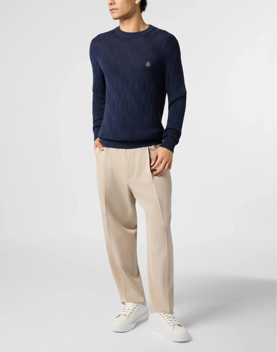 Relaxed Fit Trousers, цвет: Бежевый
