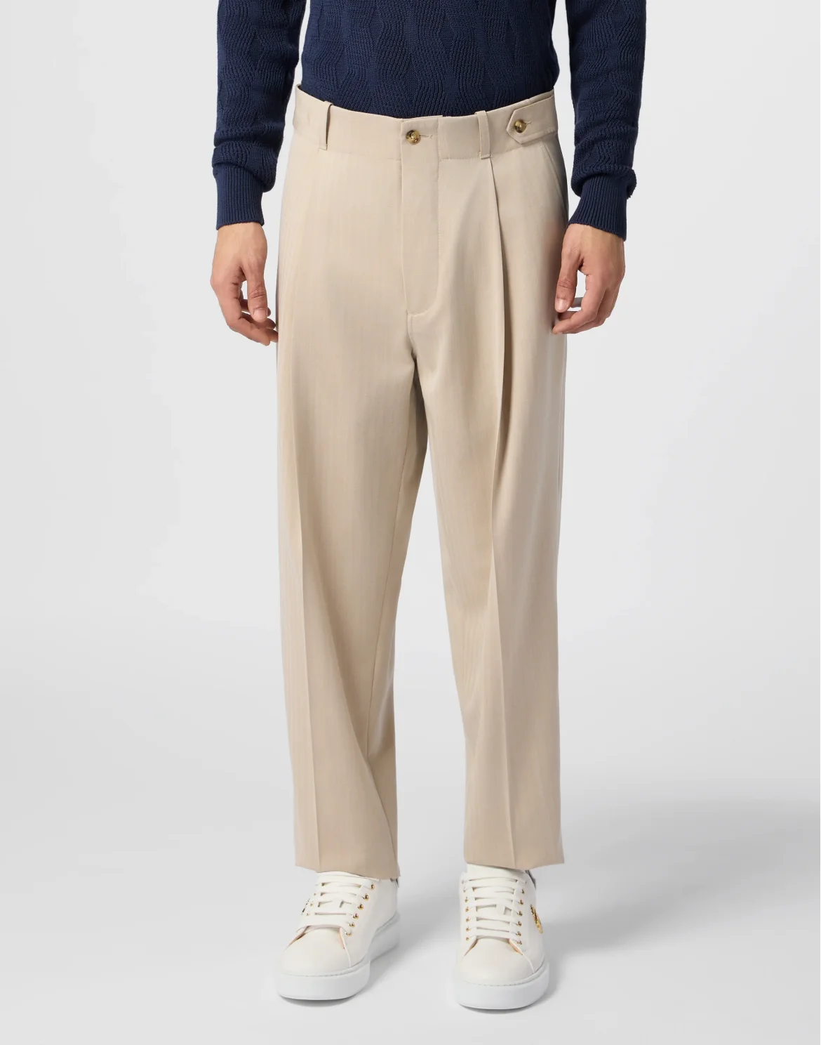 Relaxed Fit Trousers, цвет: Бежевый