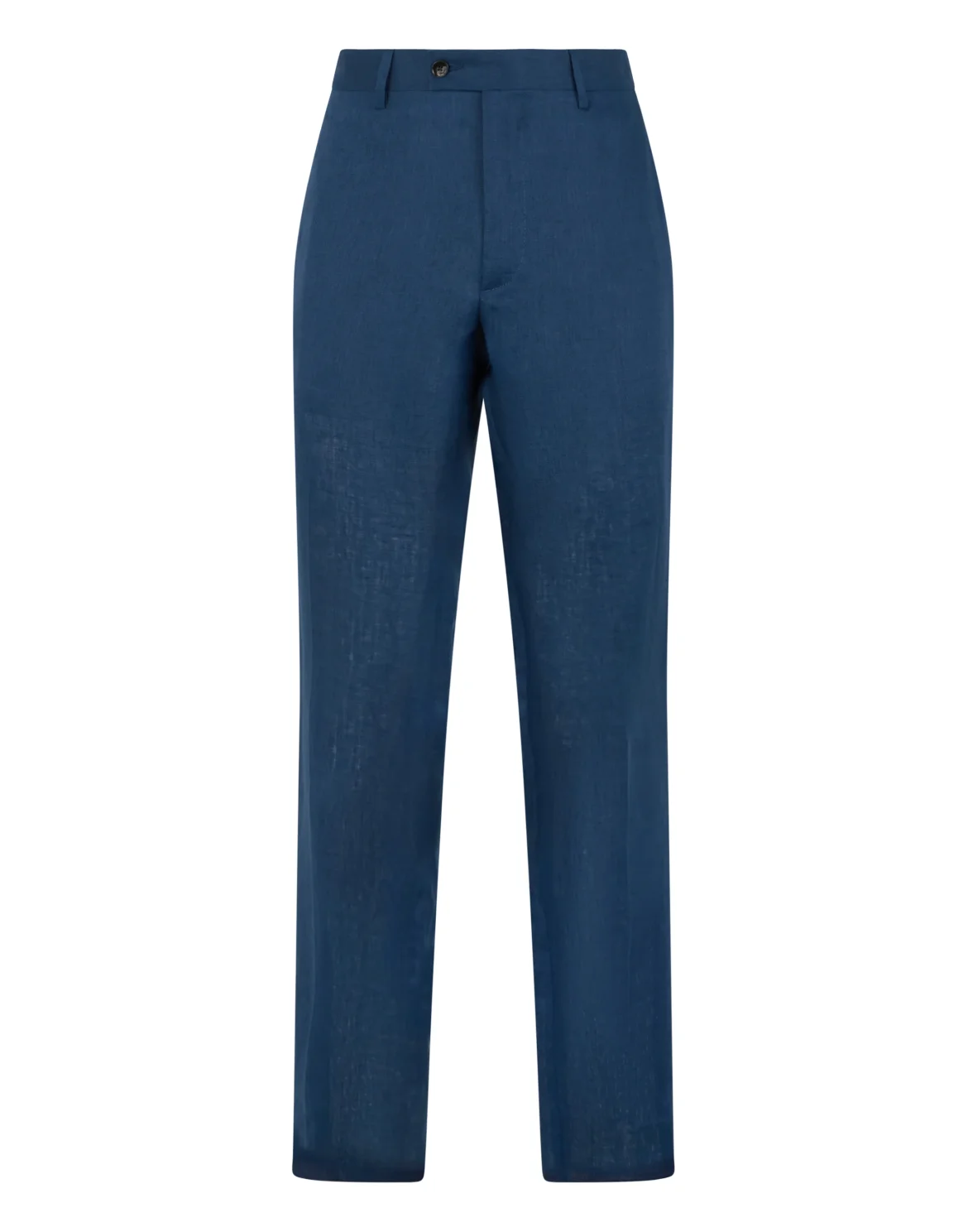 Linen Relaxed Fit Trousers, цвет: Синий