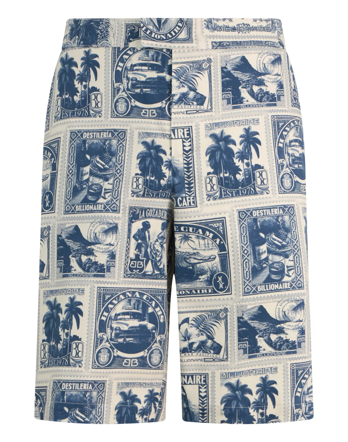 Canvas Shorts Stamps All-Over, цвет: Синий