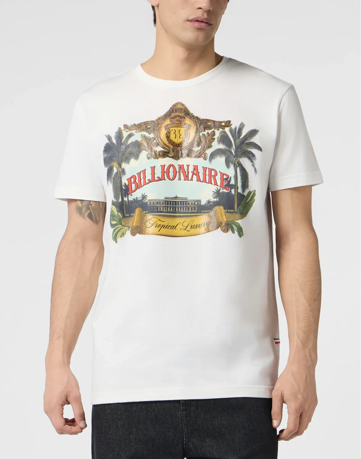 Round-Neck T-Shirt Casablanca, цвет: Бежевый