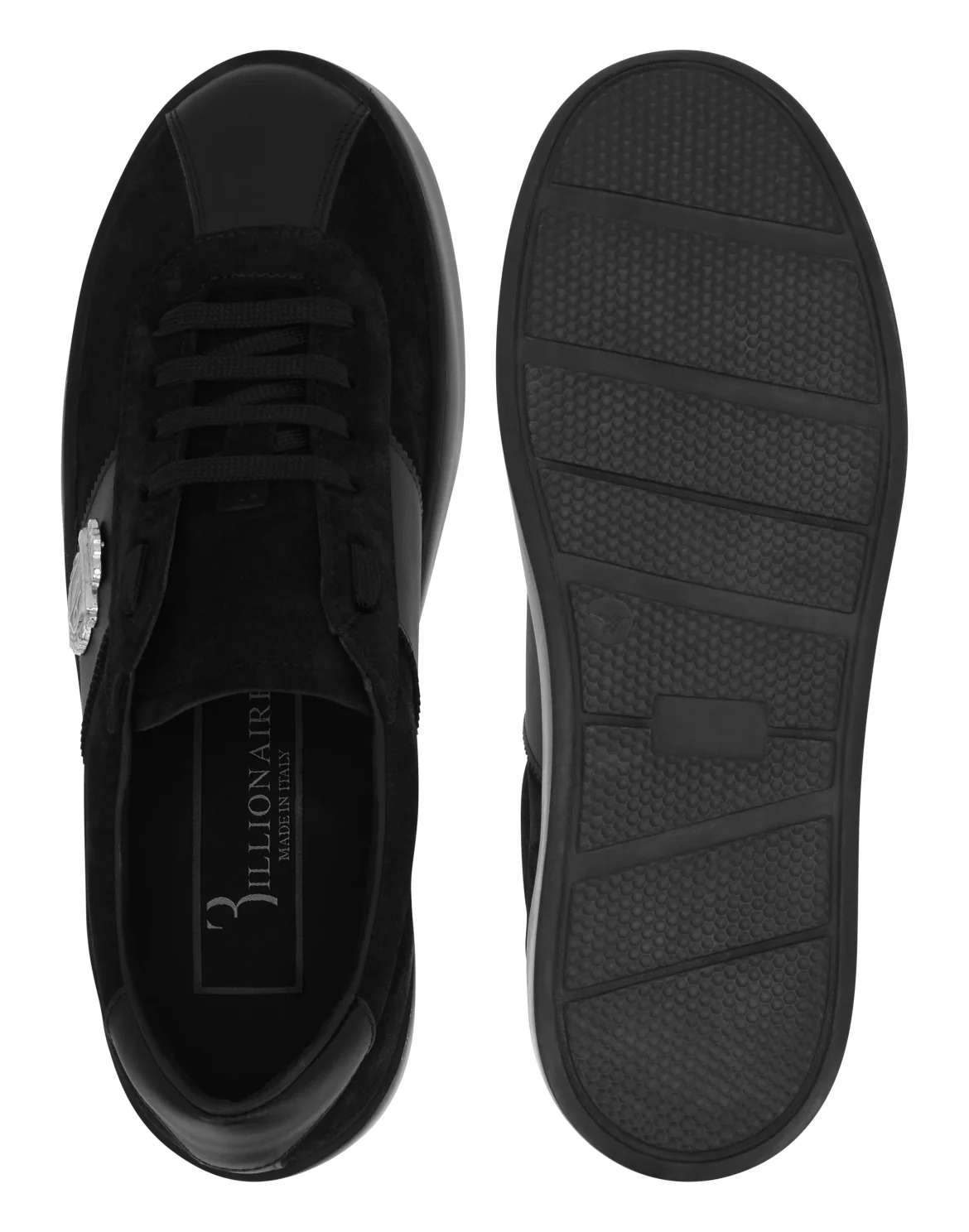 Low-Top Sneakers Suede BB Crest, цвет: Черный