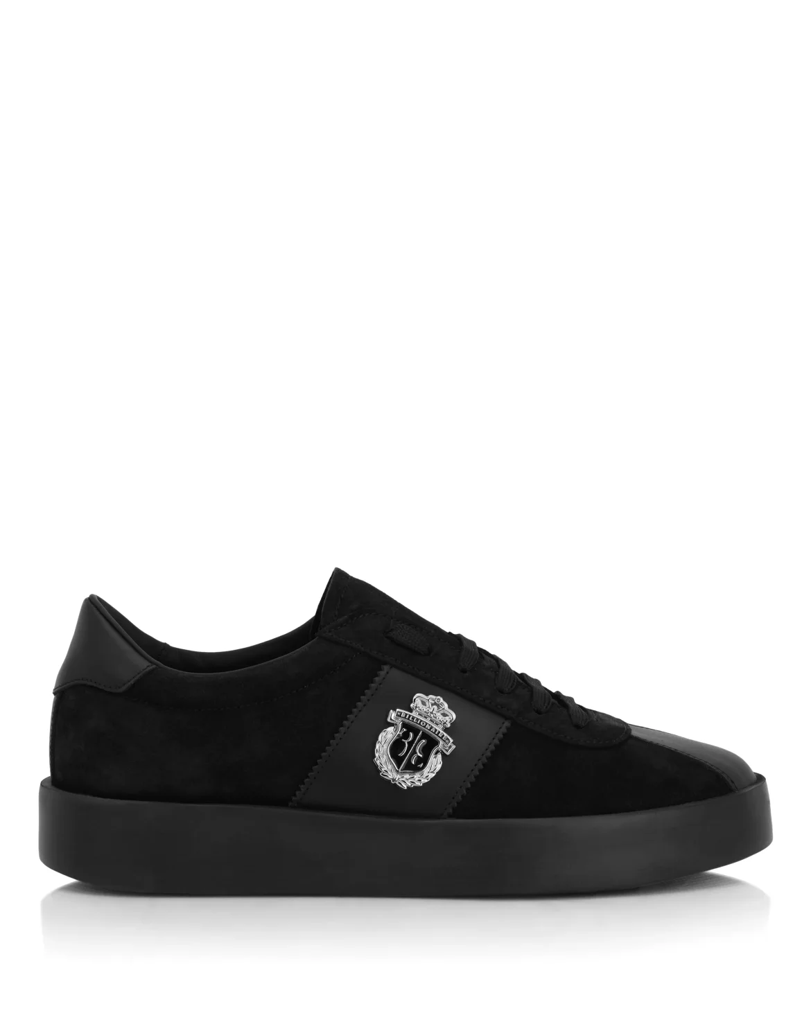 Low-Top Sneakers Suede BB Crest, цвет: Черный