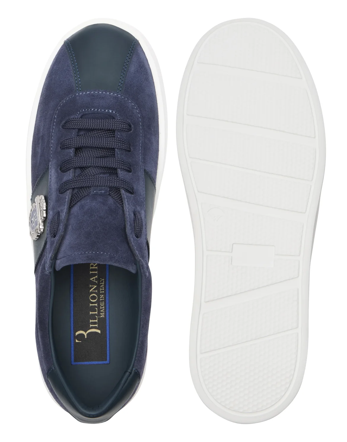 Low-Top Sneakers Suede BB Crest, цвет: Синий