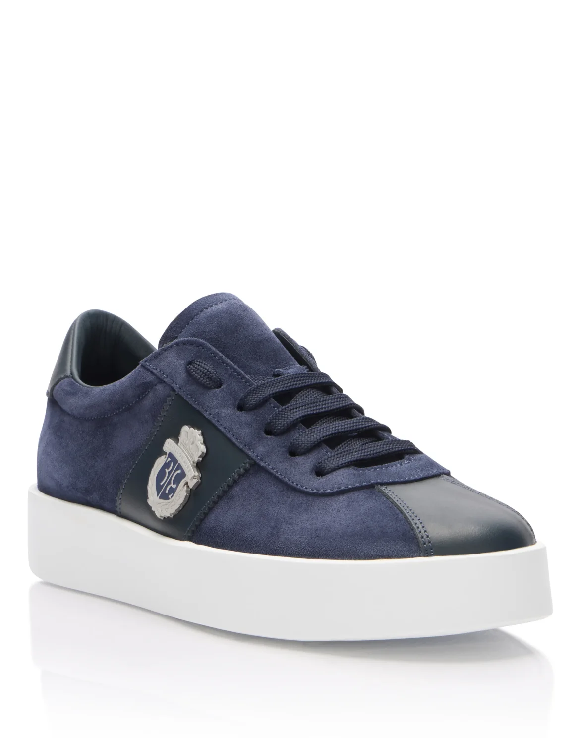 Low-Top Sneakers Suede BB Crest, цвет: Синий