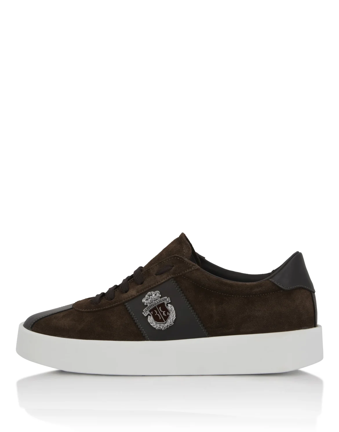 Low-Top Sneakers Suede BB Crest, цвет: Коричневый