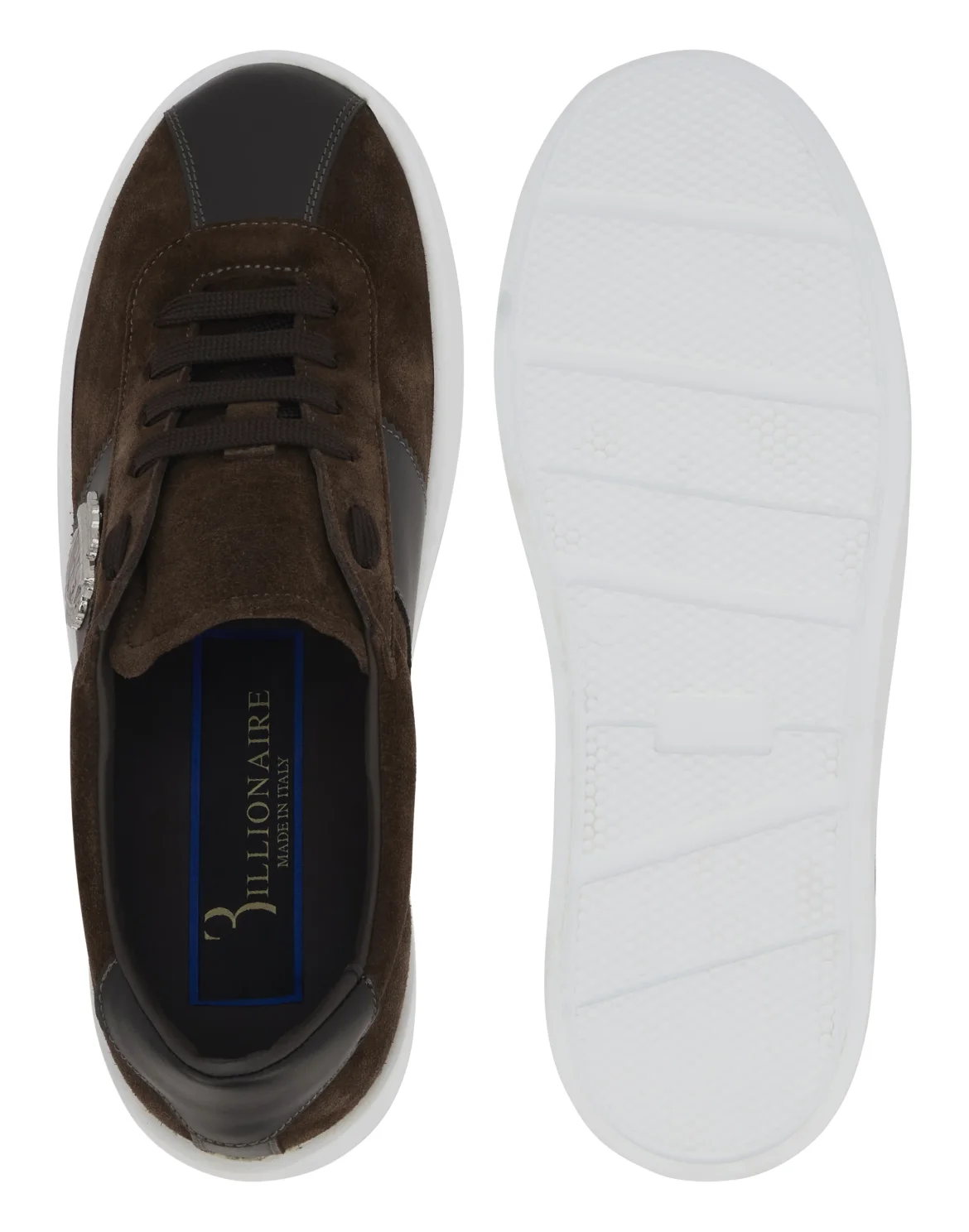 Low-Top Sneakers Suede BB Crest, цвет: Коричневый