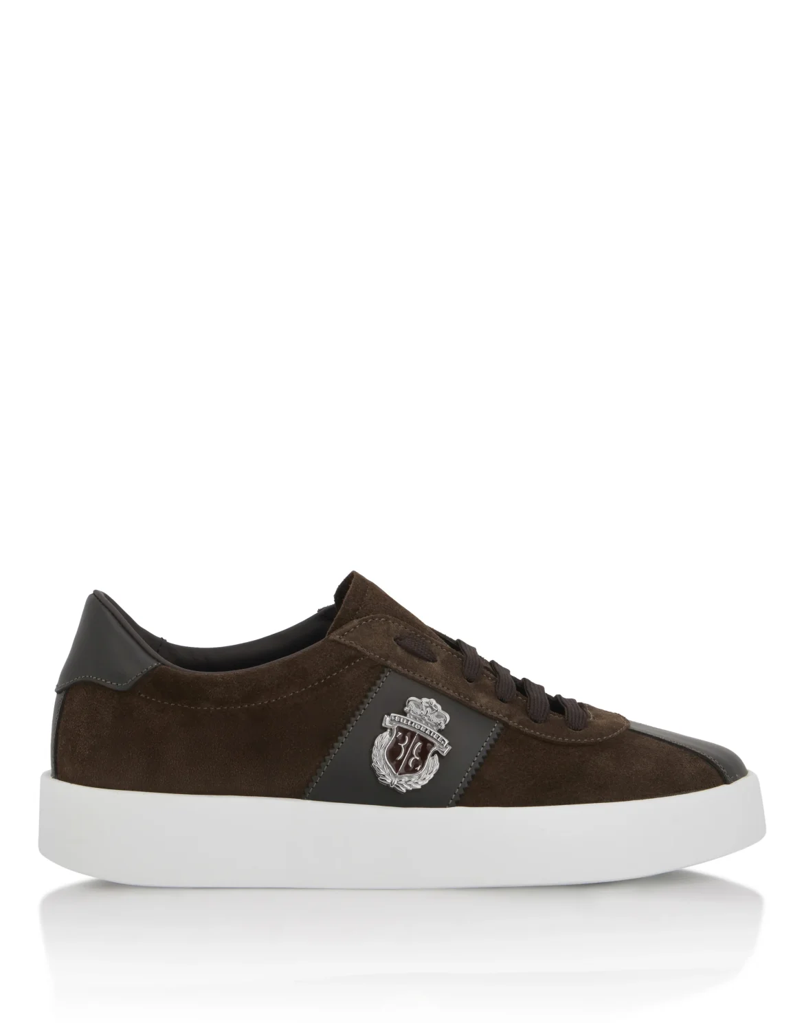 Low-Top Sneakers Suede BB Crest, цвет: Коричневый