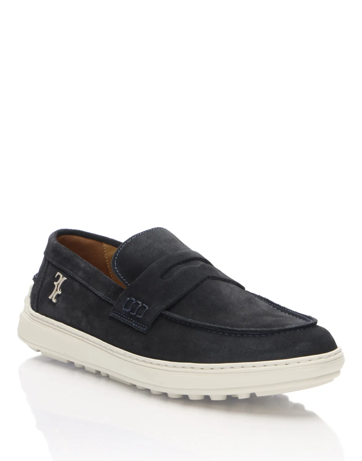 Rafia Suede Loafers, цвет: Синий