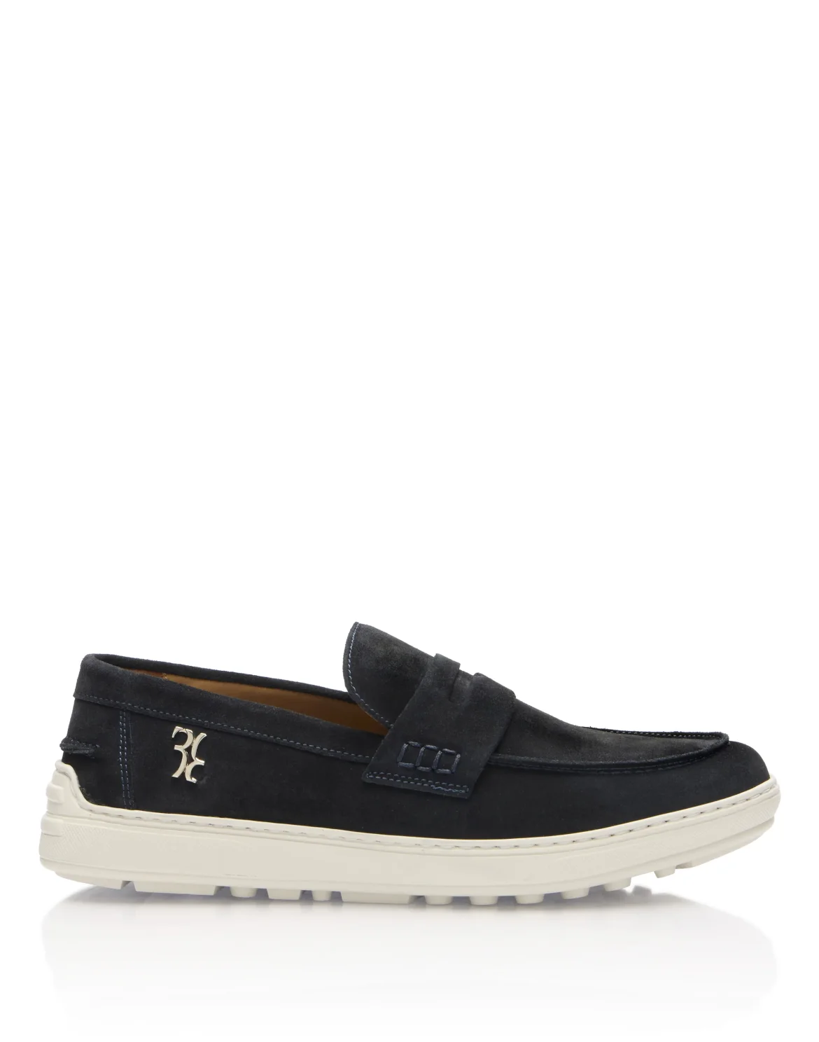 Rafia Suede Loafers, цвет: Синий