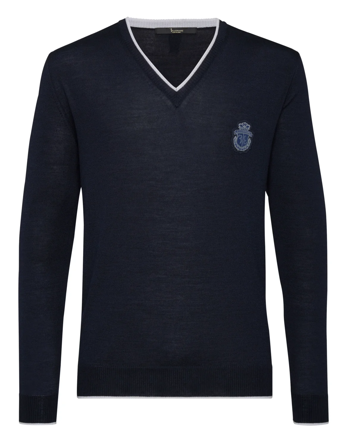 Pullover V-Neck LS "Miguel", цвет: Синий