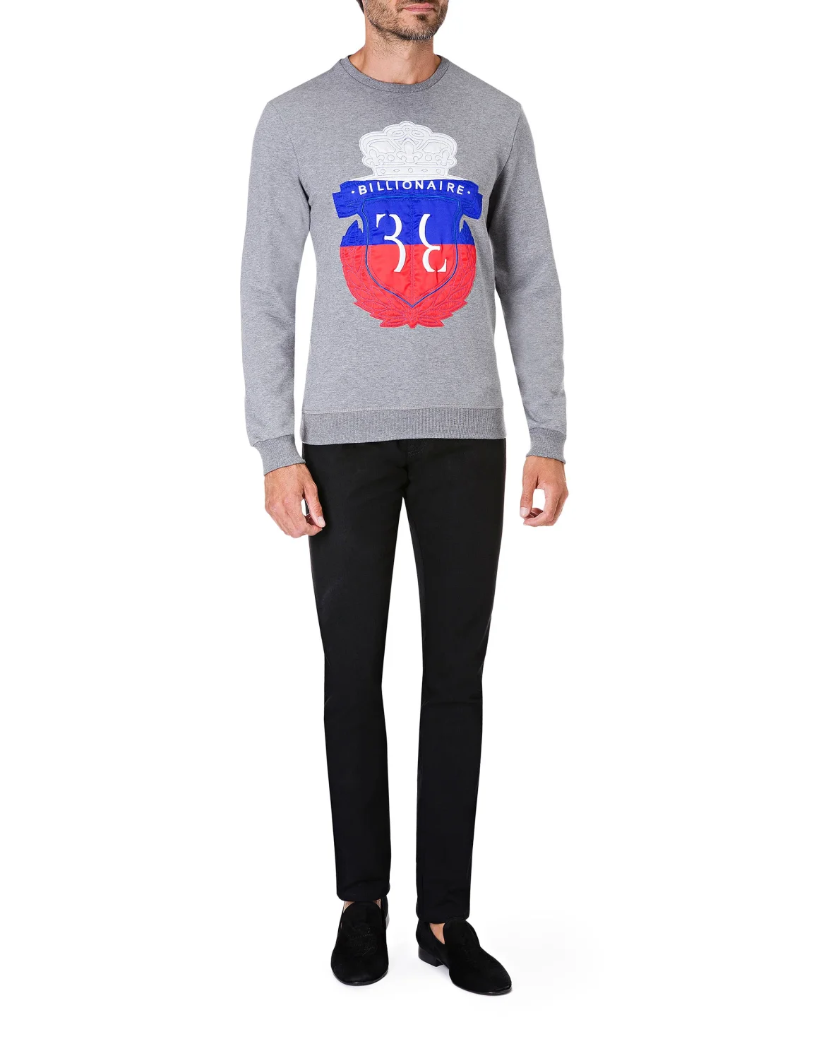 Sweatshirt LS Crest, цвет: Серый