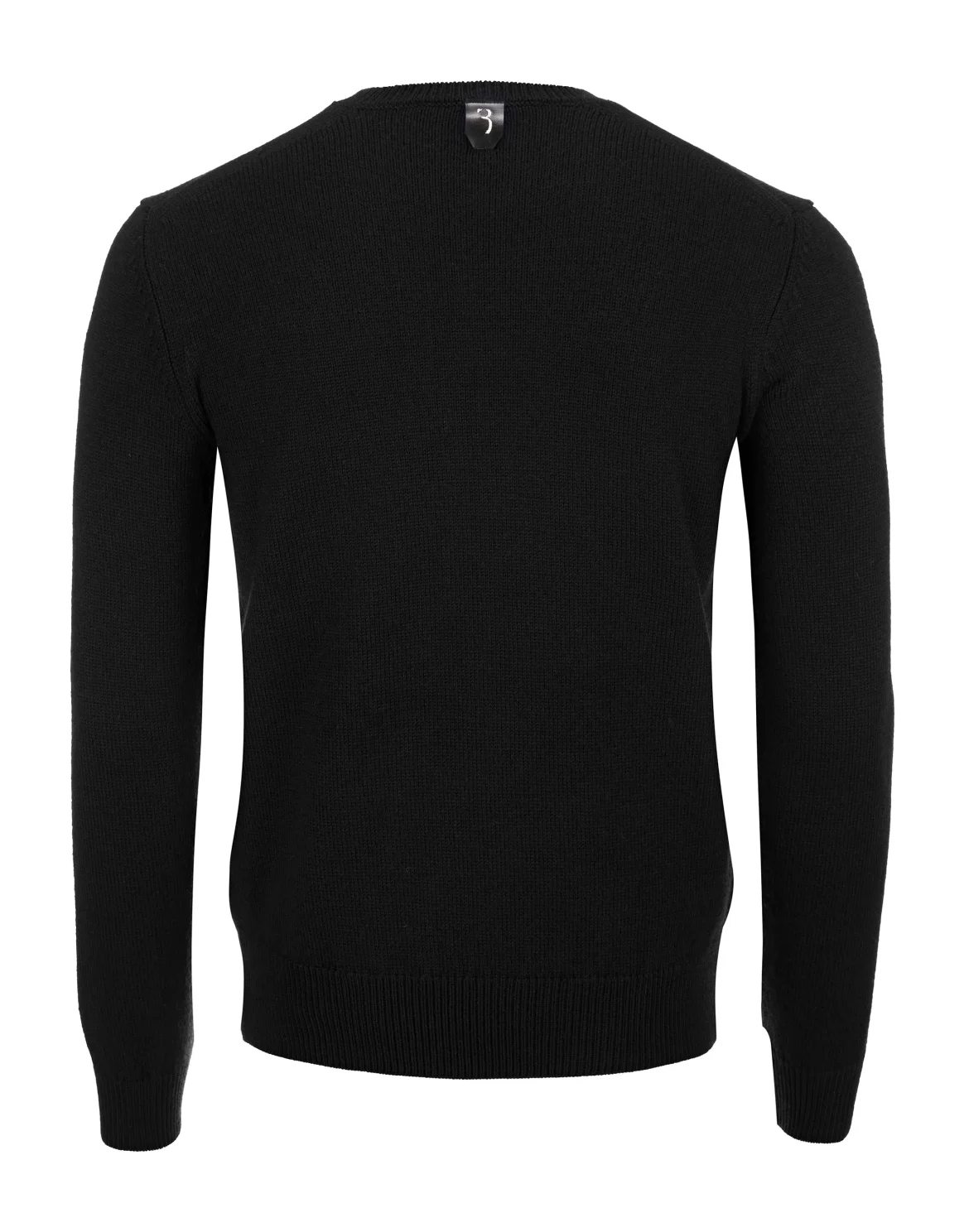 Pullover Round Neck LS Winter Club, цвет: Черный