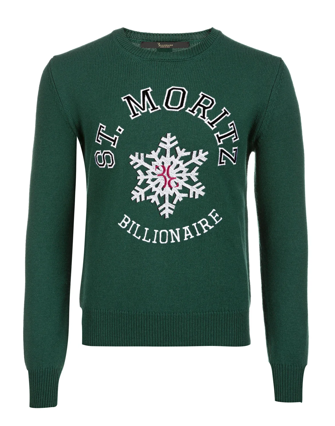 Pullover Round Neck LS Winter Club, цвет: Зеленый