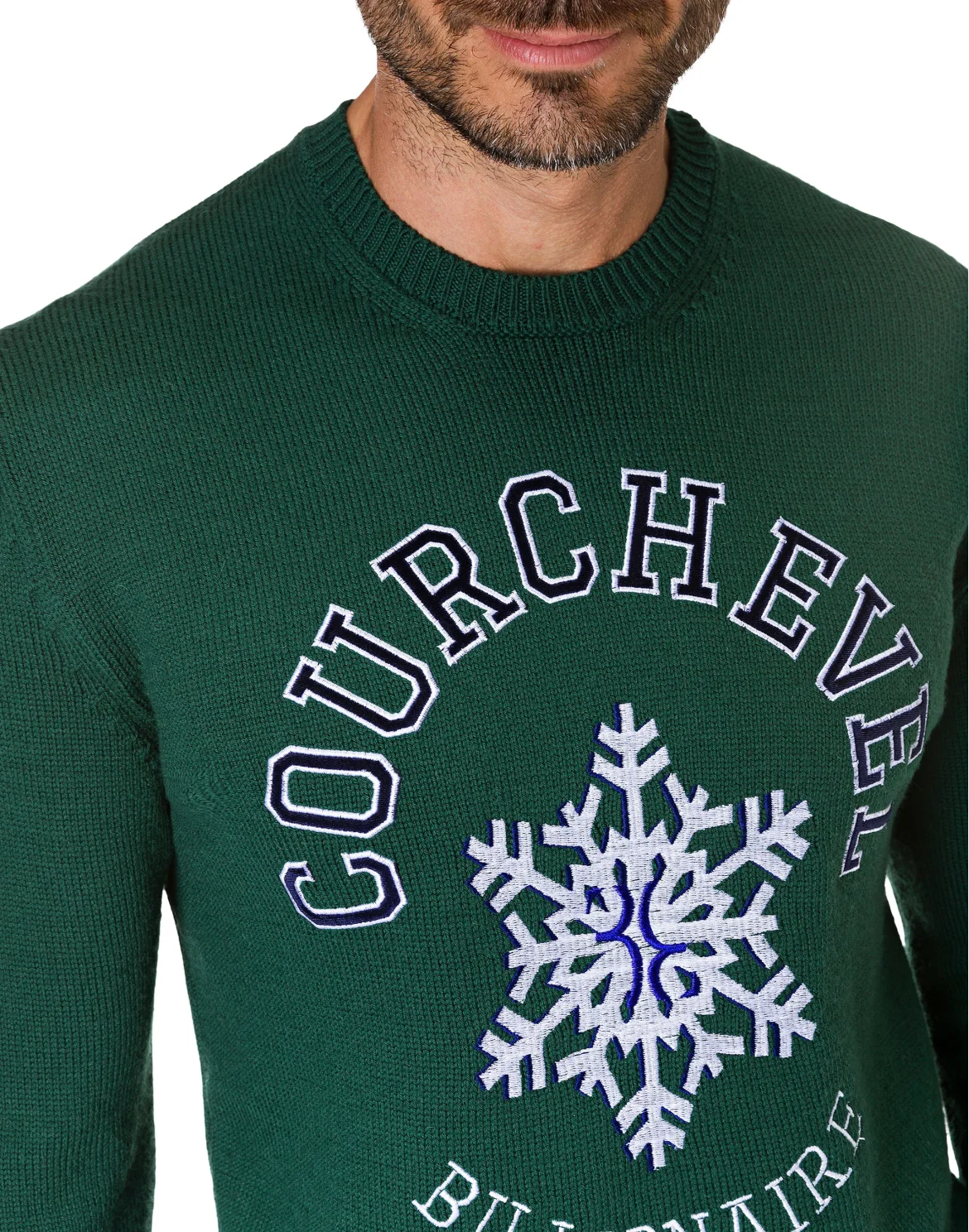 Pullover Round Neck LS Winter Club, цвет: Зеленый