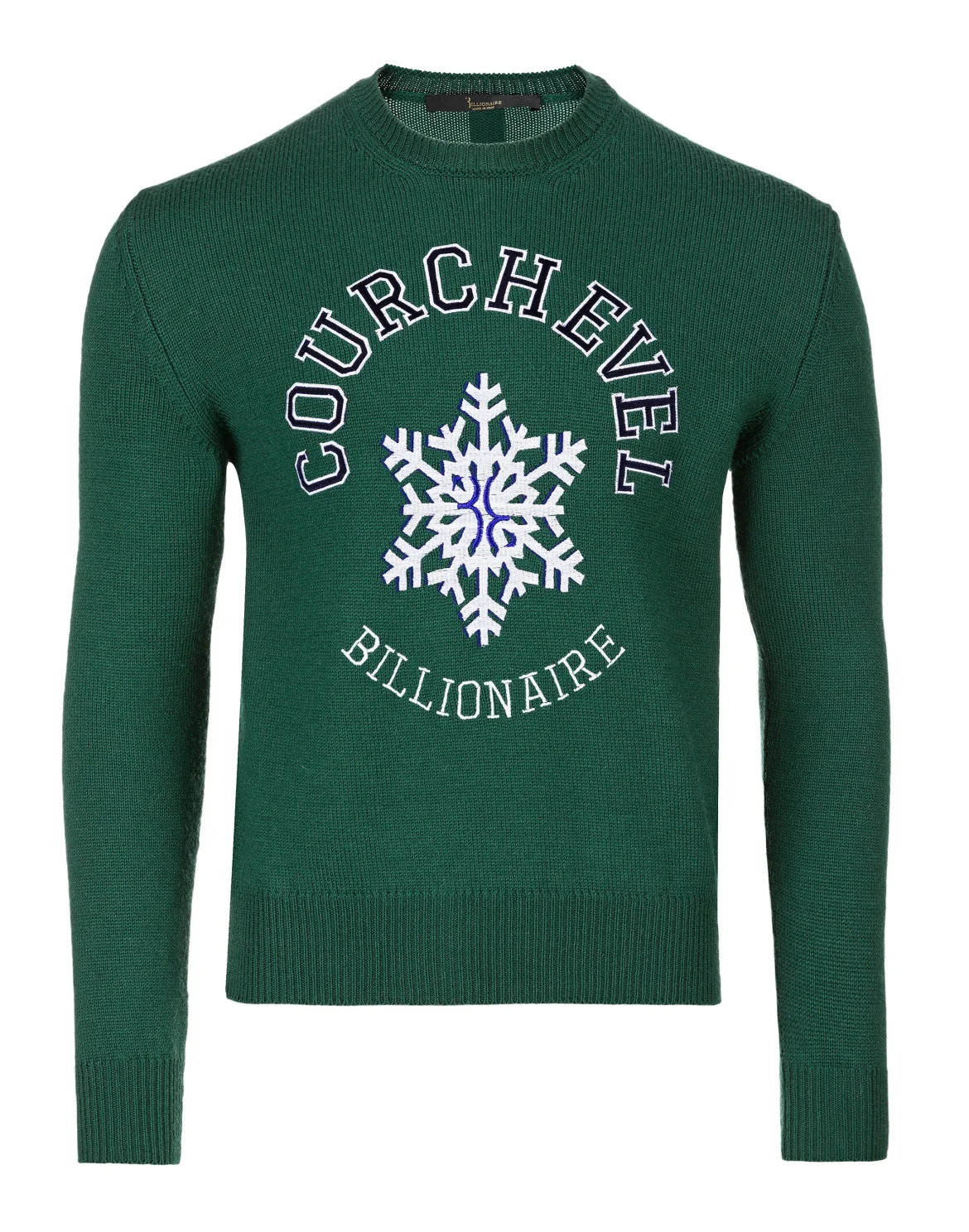 Pullover Round Neck LS Winter Club, цвет: Зеленый