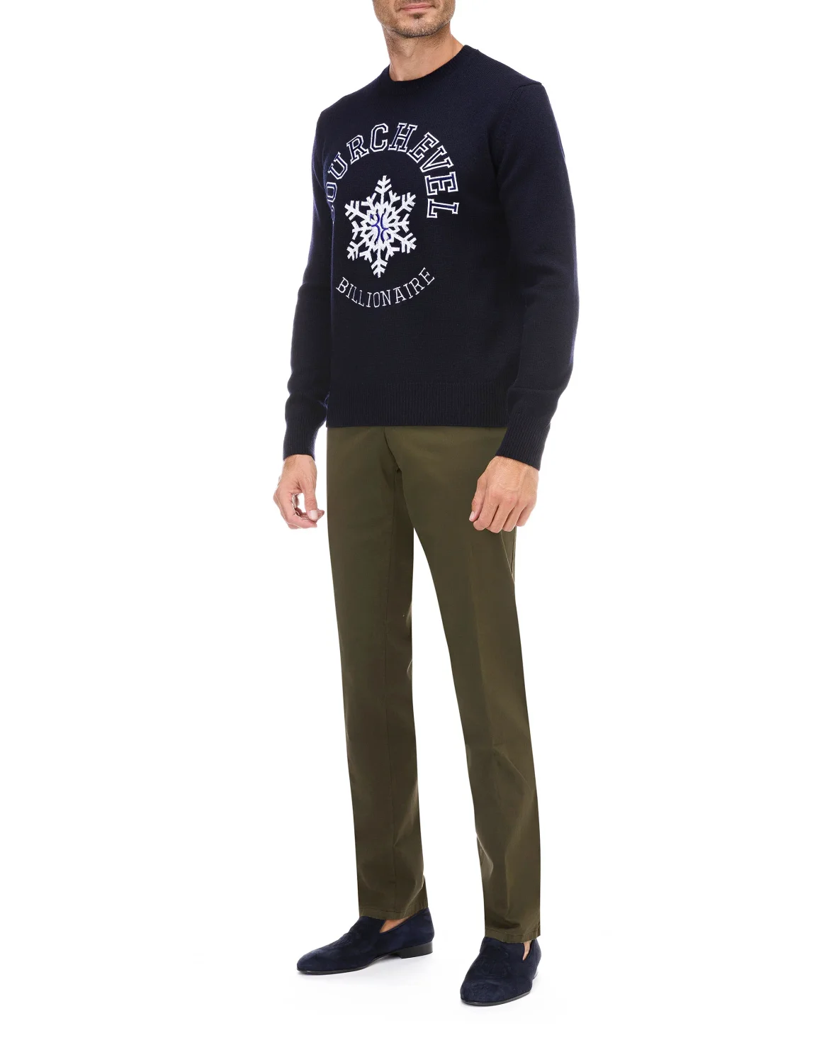 Pullover Round Neck LS Winter Club, цвет: Синий