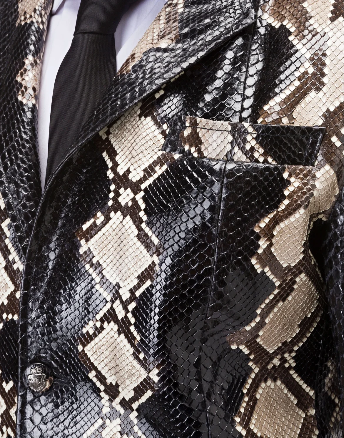 Leather Blazer Luxury, цвет: Серый