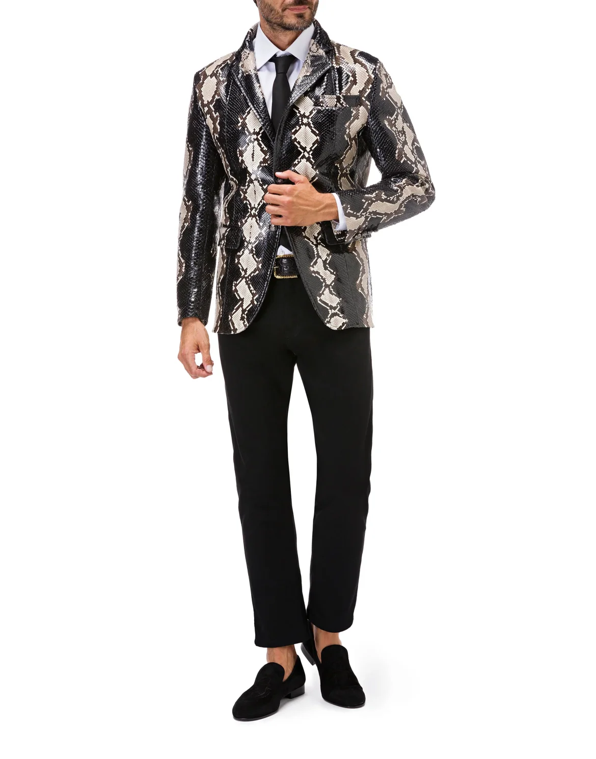 Leather Blazer Luxury, цвет: Серый