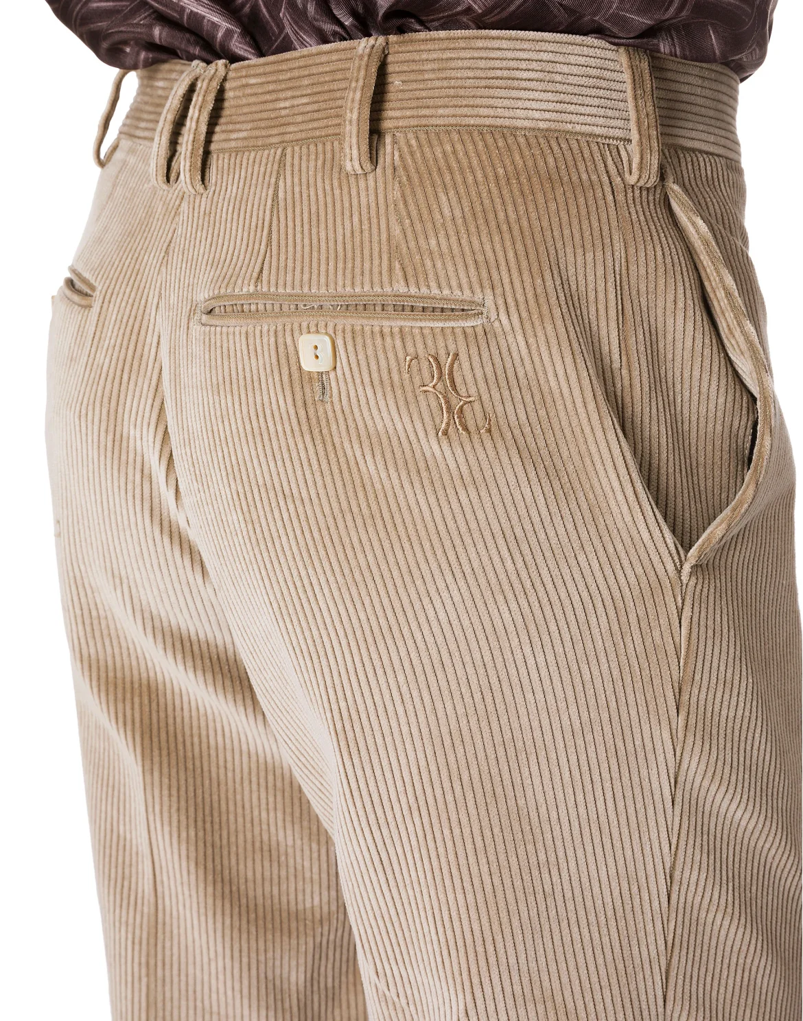 Slim Trousers Crest, цвет: Бежевый