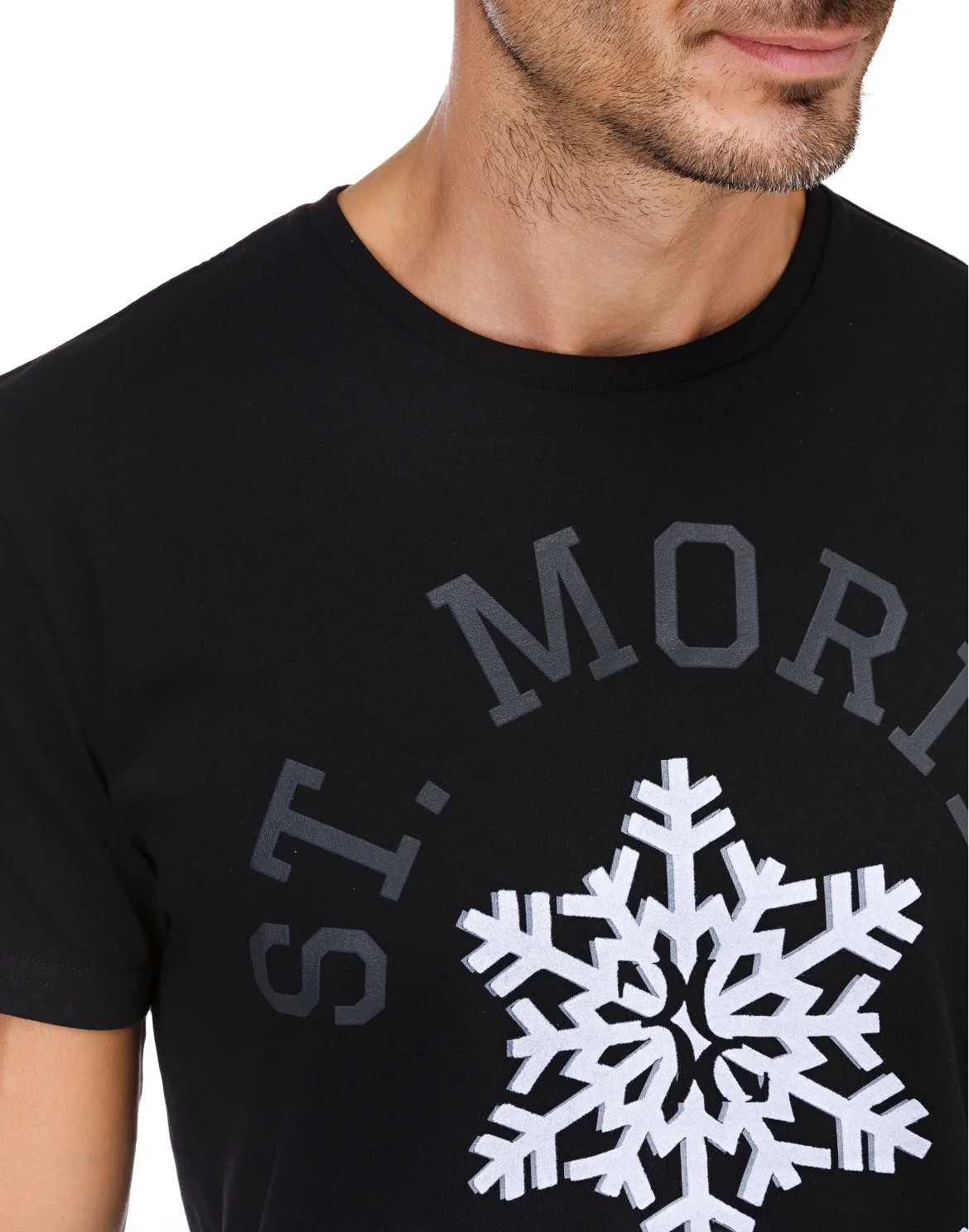 T-shirt Round Neck SS Winter Club, цвет: Черный